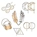 Produktbild dorisdoll 12 Stück Haarspangen Damen Metall Haarklammern Set für Mädchen Kinder Frauen Haarstyling Haarclips Haarschmuck Haar Pin, Gold & Silber