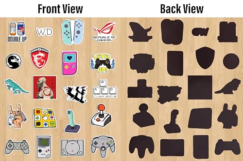 Image of WallDesign Vibrant Gaming Fridge Magnet Set - Unique Designs for Console & PC Gamers, Cute Durable Magnets for Magnetic Surface (Set of 24)