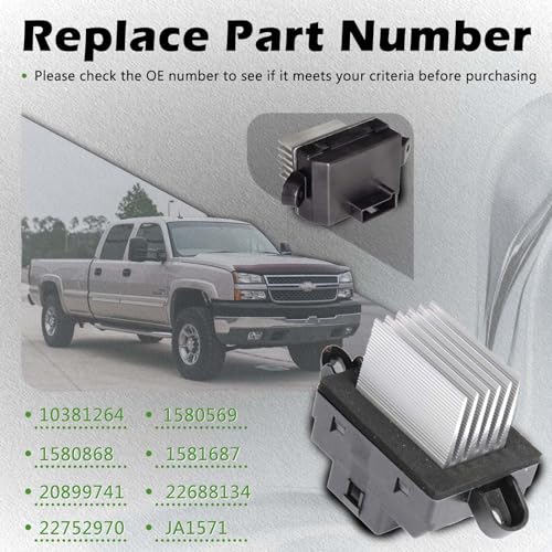 Image of Auto Temp Control Module HVAC Blower Motor Resistor Compatible with Chevrolet 2004-2012 Malibu - For Pontiac 2005-2010 G6-2007-2009 Aura Replaces 10381264 1580868 20773421 22688134 JA1571