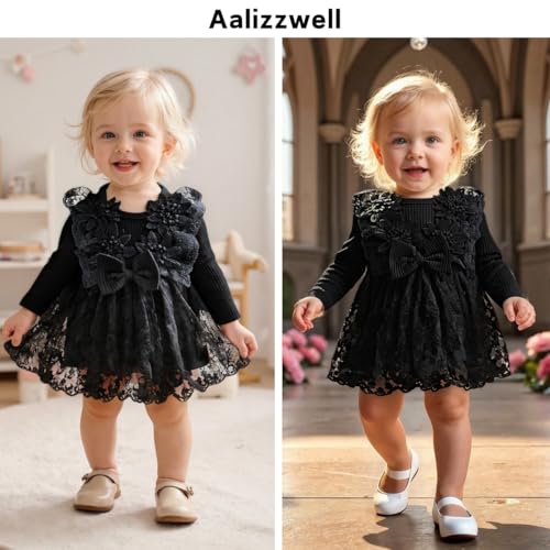 Baby Girl Lace Bodysuit Dress2