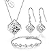 Schmuckset für Damen aus 925 Sterlingsilber - Halskette, Ohrringe und Armband mit Zirkonia - Damen Silberschmuck Set - Geschenke für Frauen Sterling Silber günstig Kaufen-Schmuckset für Damen aus 925 Sterlingsilber - Halskette, Ohrringe und Armband mit Zirkonia - Damen Silberschmuck Set - Geschenke für Frauen