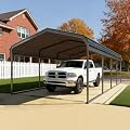 FILLOSLOV 10x20FT Metal Carport for Cars, Trucks & RVs. Vertical Roof with All-Weather Galvanized Steel Frame. Heavy Duty Carport with Reinforced Base & Portable Shelter Canopy
