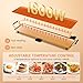 COSTWAY Electric Teppanyaki Table Grill, BBQ Griddle | Non-stick Barbecue Hot Plate with Wooden Spatulas and 2 Egg Rings (XXL, 90 x 23CM)
