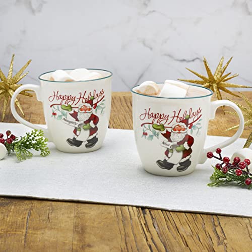 Set de 2 tazas de porcelana Pfaltzgraff Winterberry 20 oz miniatura 5