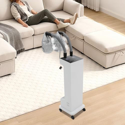 Image of Professional Nano Hair Steamer, 650W Multi-Function Micro-Mist Hair Steamer with Universal Wheel 2 Vaporizing Caps for Deep Care Hair Repair Salon Spa