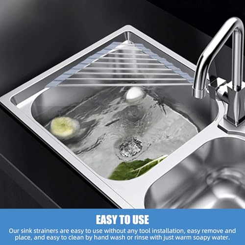 Colador para fregadero de cocina Acero inoxidable 4.5 pulg 3 unidades miniatura 6