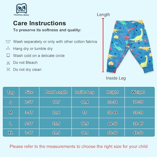 Moomoo Baby MMCASDS2-B3 Waterproof Diaper Pants For Potty Training 2 Packs Overnight Potty Training Pants thumb #5