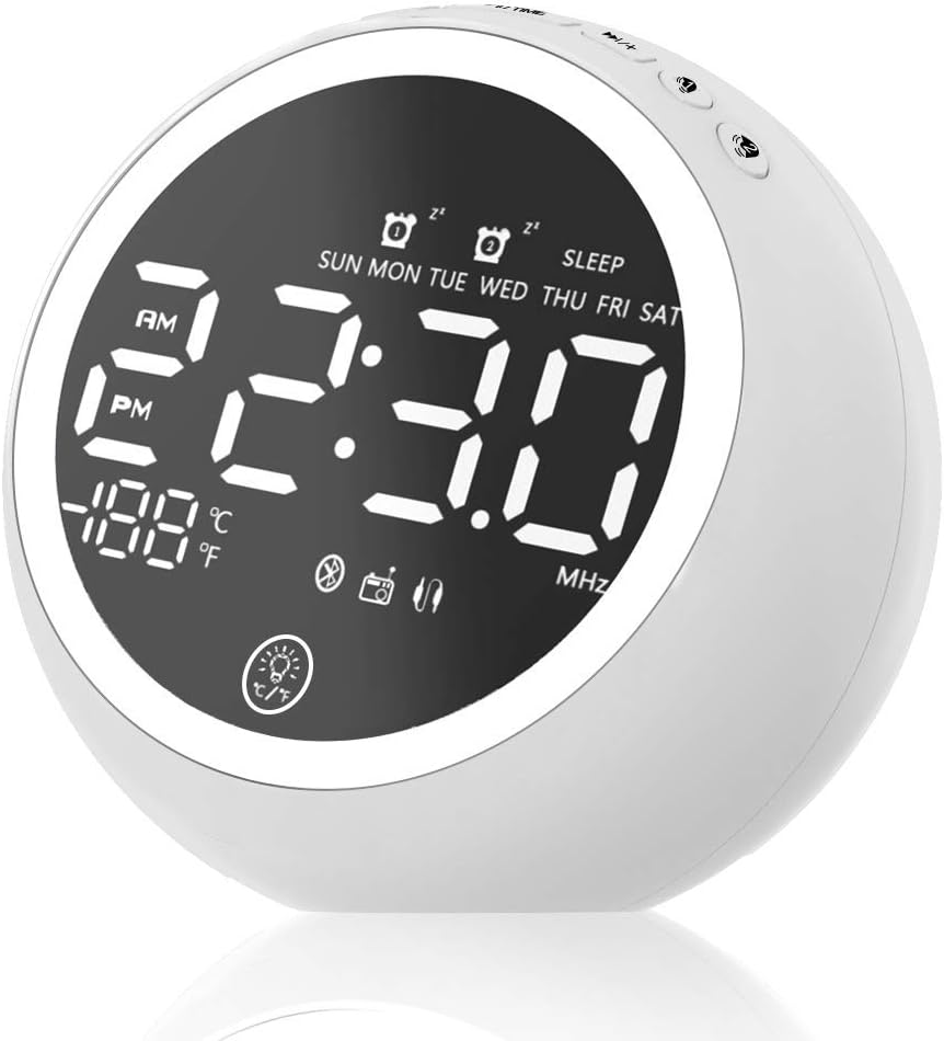 Amazon Com Digital Alarm Clock Bedside Radio Alarm Clocks With 2 Usb Charging Port Bluetooth Speaker Dual Alarm Snooze Dimmer Sleep Timer Night Lights Fm Radio Thermometer Backup Battery System White Home Kitchen Amazon Com Digital Alarm Clock Bedside Radio Alarm Clocks With 2 Usb Charging Port Bluetooth Speaker Dual Alarm Snooze Dimmer Sleep Timer Night Lights Fm Radio Thermometer Backup Battery System White Home Kitchen