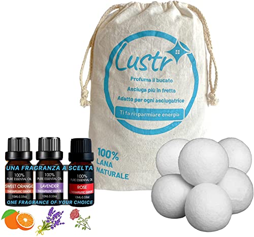 Palline Di Lana Per Asciugatrice Con Olio Di Lavanda - Ammorbidente E Profumatore Naturale - Foto 14