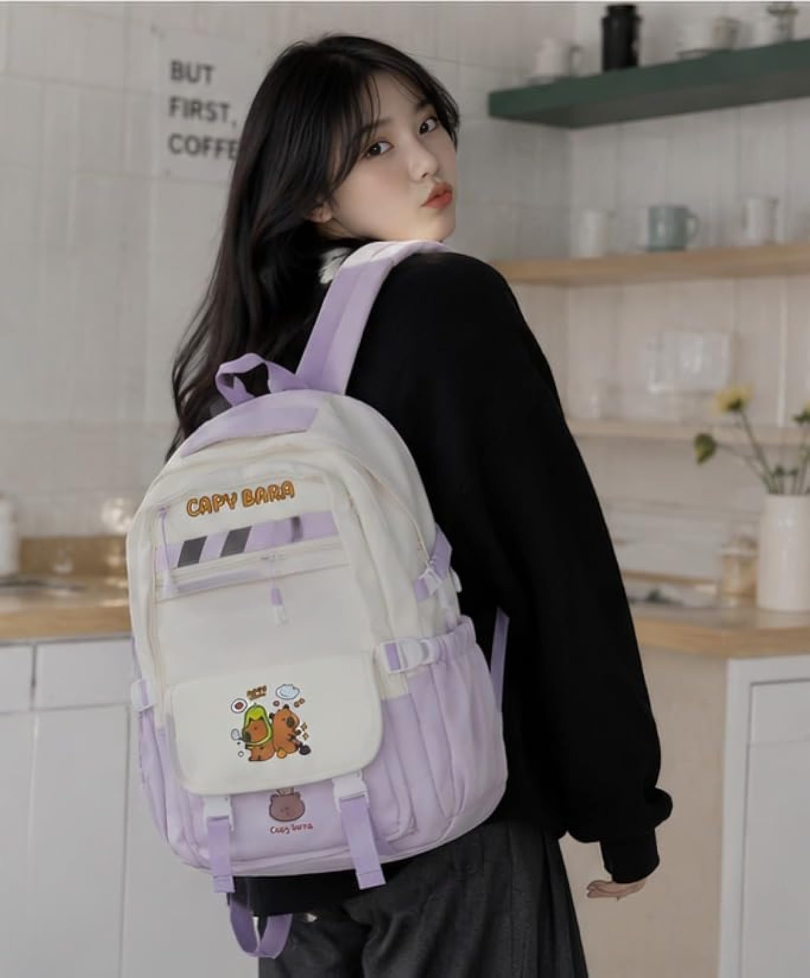 Unisex Korean Style Backpack Stylish Casual Backpack