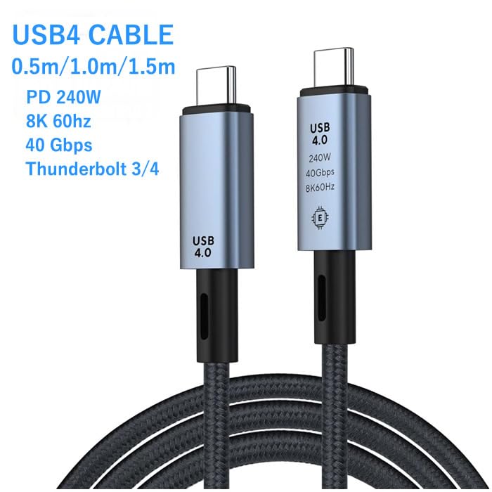 映像用ケーブル Apple Thunderbolt USB Amazon.co.jp: ICON SHOP USB4 ケーブル 40Gbps PD 240W/5A 【8K/60Hz