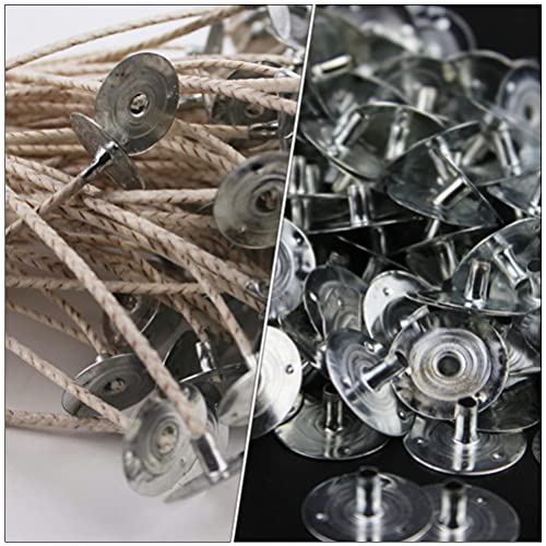 400 bases metálicas para mechas de vela EXCEART miniatura 6
