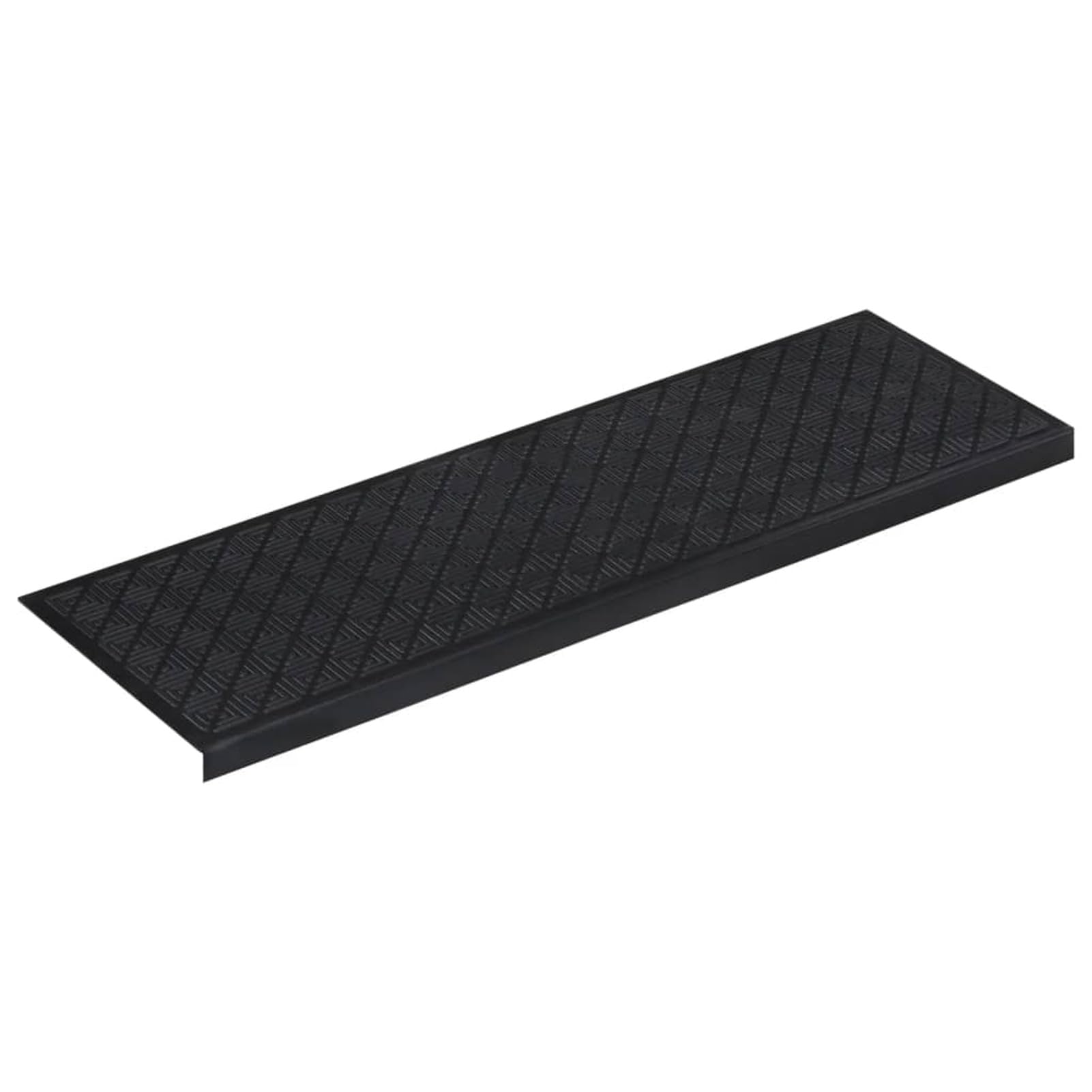 Tidyard Marches d'escalier 10 pcs 25x75 cm Caoutchouc, Tapis de Sécurité Antidérapant Marchette escalier d'intérieur pour Animaux Domestiques et Personnes Agée Style F