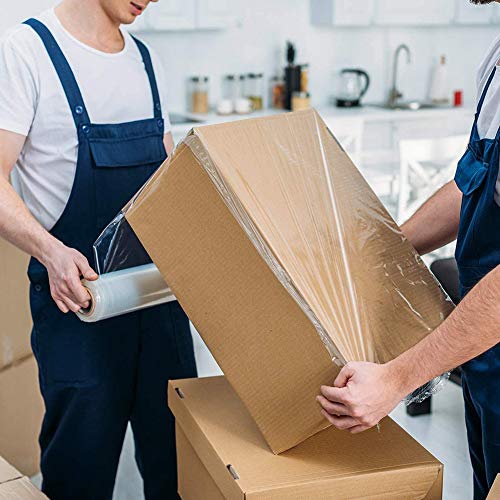 FHYT 2 x transparante mini-folie om te verpakken, stretch wrap rolls helder, verpakkingsdozen voor pakketten, wrap cling… - Afbeelding 8