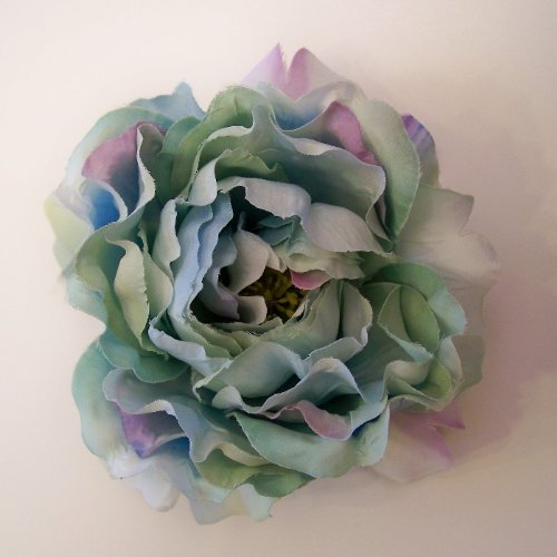 English Rose Artificial Flower Hair Clip/Pin Brooch, Two