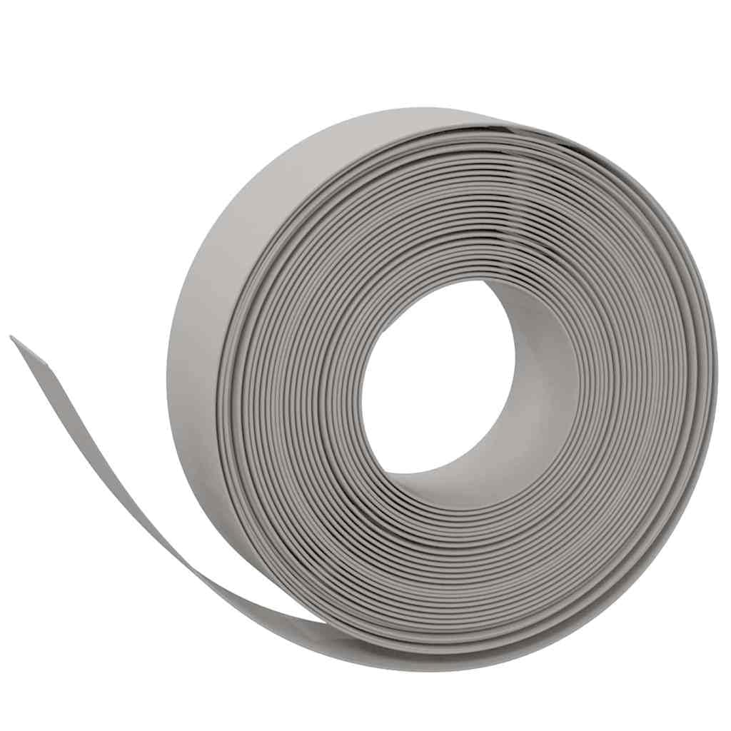 Orli da giardino in polietilene 4 pezzi 10 M Grigio | Flessibile, facile da installare, per laghetto e vialetta, altezza 15 cm