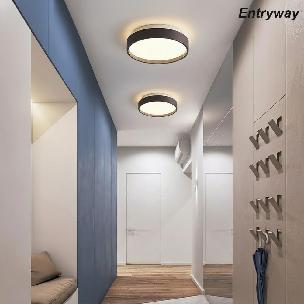 Lampy Sufitowa Okrągła LED Płaska, Plafon Nowoczesny Korytarz