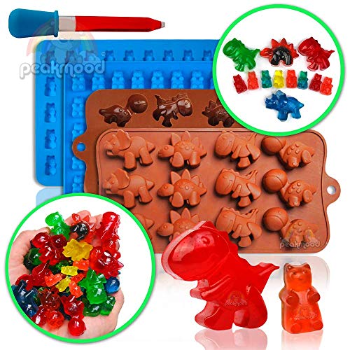 gummy bear mold | gummy dino mold - silicone molds for gummies candy
