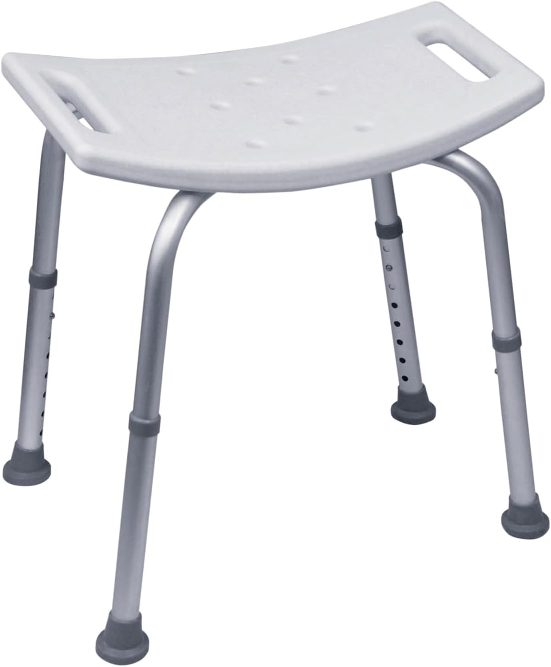 Aidapt Height Adjustable Shower and Bath Stool with Anti Slip Feet, Easy Clean Surface and Hand Grip to Aid Stability. for Users Who are Elderly, Disabled, Pregnant or Unsteady on Their Feet