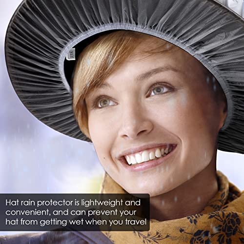 Image of Funtery Cowboy Hat Cover Rain Dust Plastic waterproof Hat Protectors for Storage Keep from Rain Snow