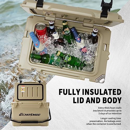 EchoSmile 25/30/35/40/60/75 Quart Rotomolded Cooler, Built to Stand up to The Rigors of The Journey - Image 5