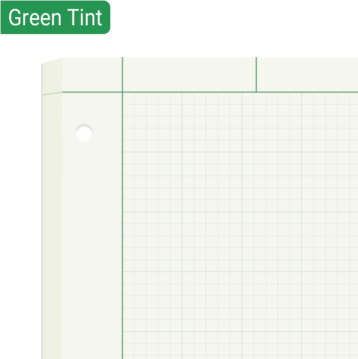 6 Pads Engineering Paper Notebook, Engineering Computation Pad, 8.5X11 Inch Engineering Graph Paper,3-Hole Punched, Total 600 Sheets (Per Pad 100 Sheets)