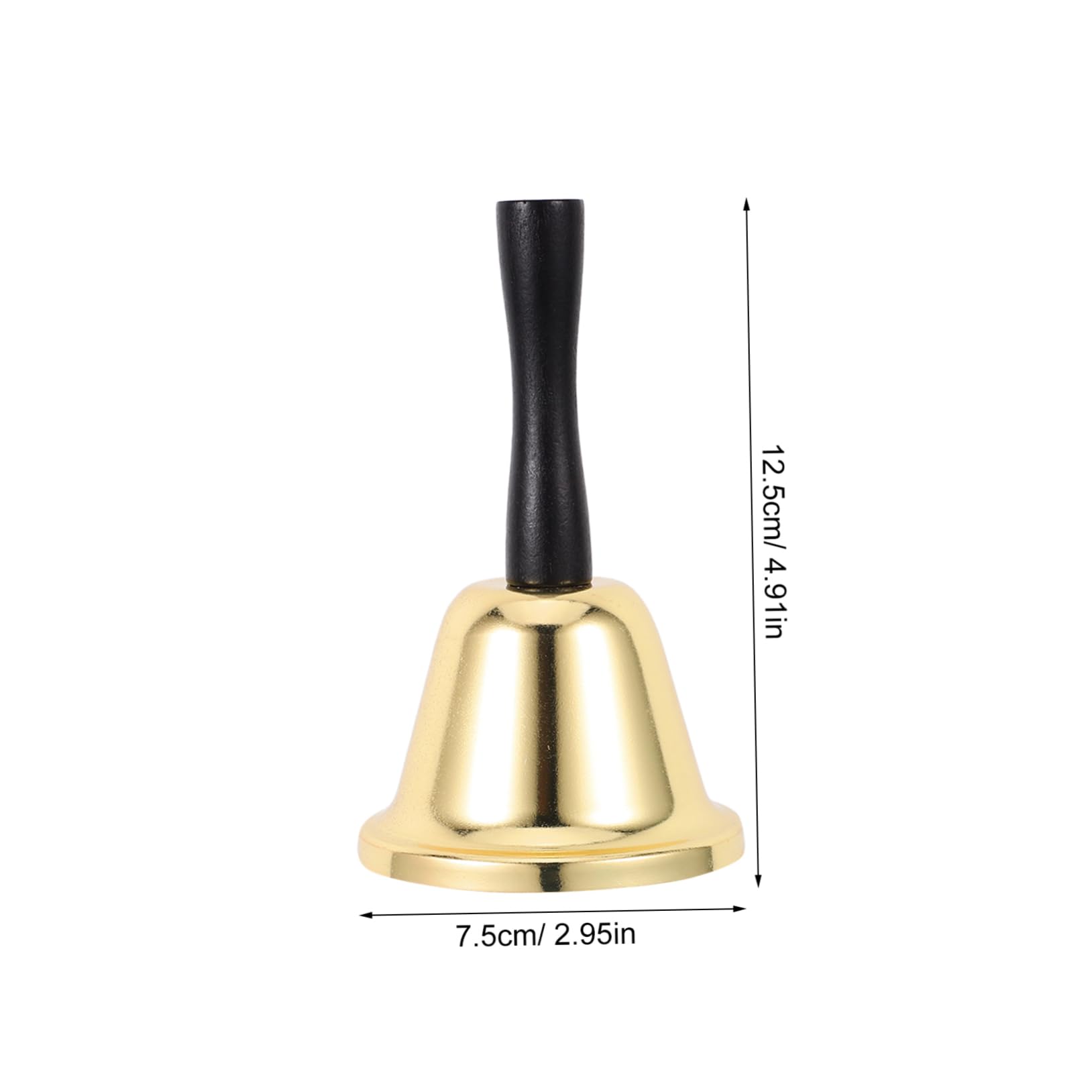 DIYEAH Stainless Steel Christmas Hand Bell Servant Bell Claus Bell Hand Call Bell Service Bell Desk Bell Classroom Bell for Teachers Christmas Bell