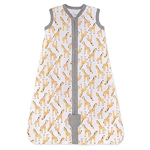 Burt’s Bees Baby Unisex-Baby Beekeeper Wearable Blanket, 100% Organic Cotton, Swaddle Transition Sleeping Bag