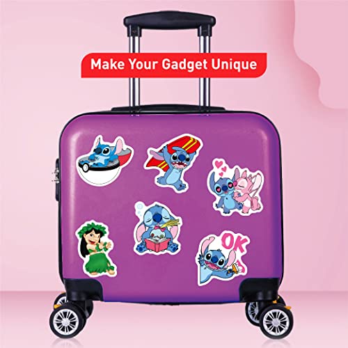 Image of Lillo and Stitch Aesthetic Vinyl Journal Stickers for Phone Case,Laptop,Notebook,Water Bottle,Etc Self-Adhesive Stickers Set of 50 (Lillo and Stitch) 23X30X23 Cm