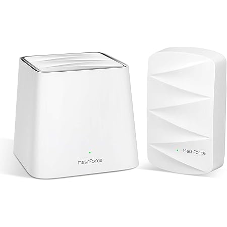 Meshforce M3 Mesh WiFi System, Mesh Routers for Wireless Internet, Gigabit WiFi Router Replacement-Up to 3,000 sq.ft Whole Home Coverage(1 WiFi Point & 1 Dot)