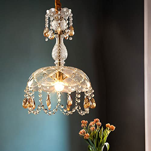Lampe suspendue cristal pour valoriser un plafond bas - 4