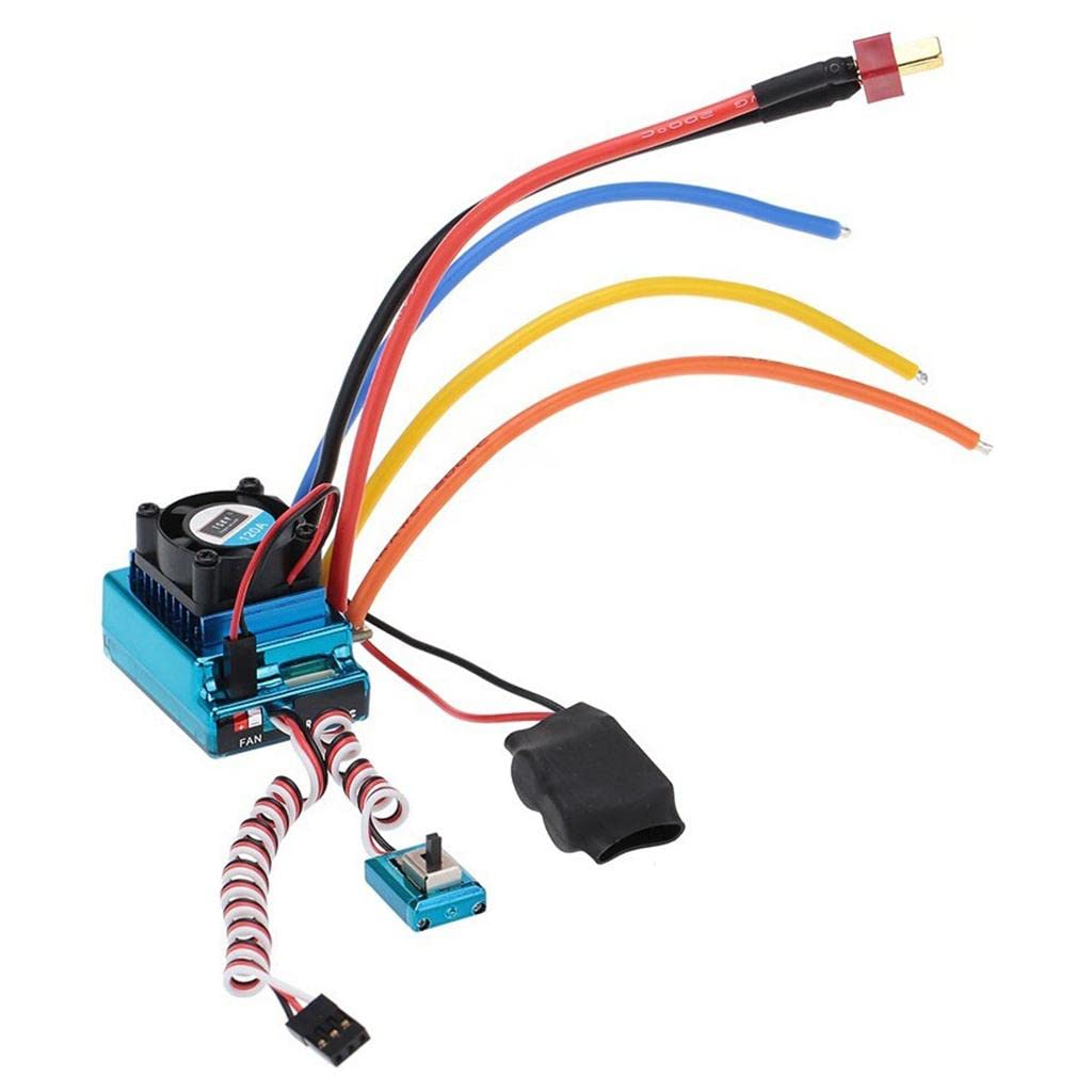 Controlador Electrónico de Velocidad (ESC) Sin Escobillas RC 120A para Coches de Carretera a Escala 1:10