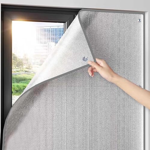 Película aislante térmica reflectante para ventanas 90x120cm miniatura 1