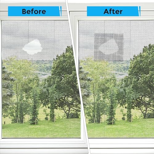 Image of Mosquito Net Repair Tape | Strong Adhesive Mesh Patch for Window & Door Screen | Waterproof Mosquito Net Patch Repair Tape for Torn Mesh & Holes |, No-Residue, Non-Slip & Easy to Clean (PK1)