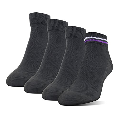 Medipeds Women's Xs Memory Cushion Low-Cut Socks, 4-Pack