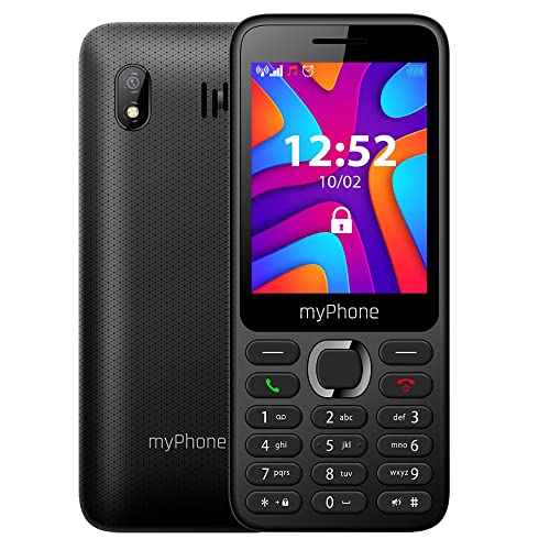 myPhone C1 LTE, telefono cellulare con chiavi, telefono cellulare per anziani, chiavi grandi, grande schermo, Rete 4G, Batteria da 1800 mAh, Display a colori da 2,8 pollici, usb-c, dual-sim, torcia