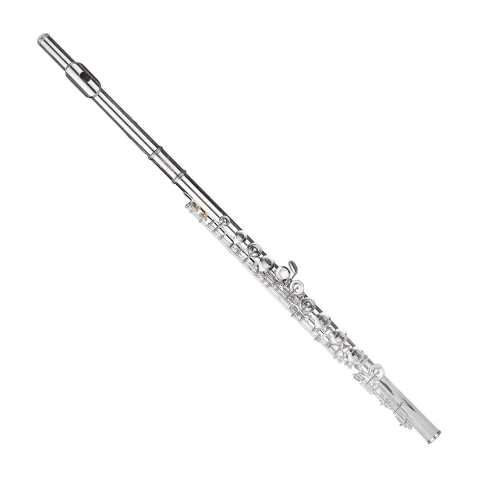 flauta travesera Botón Francés 16 Orificios Cerrados C-tune Flauta Cuerpo Plateado De Cobre Blanco Para Principiantes instrumento de flauta profesional
