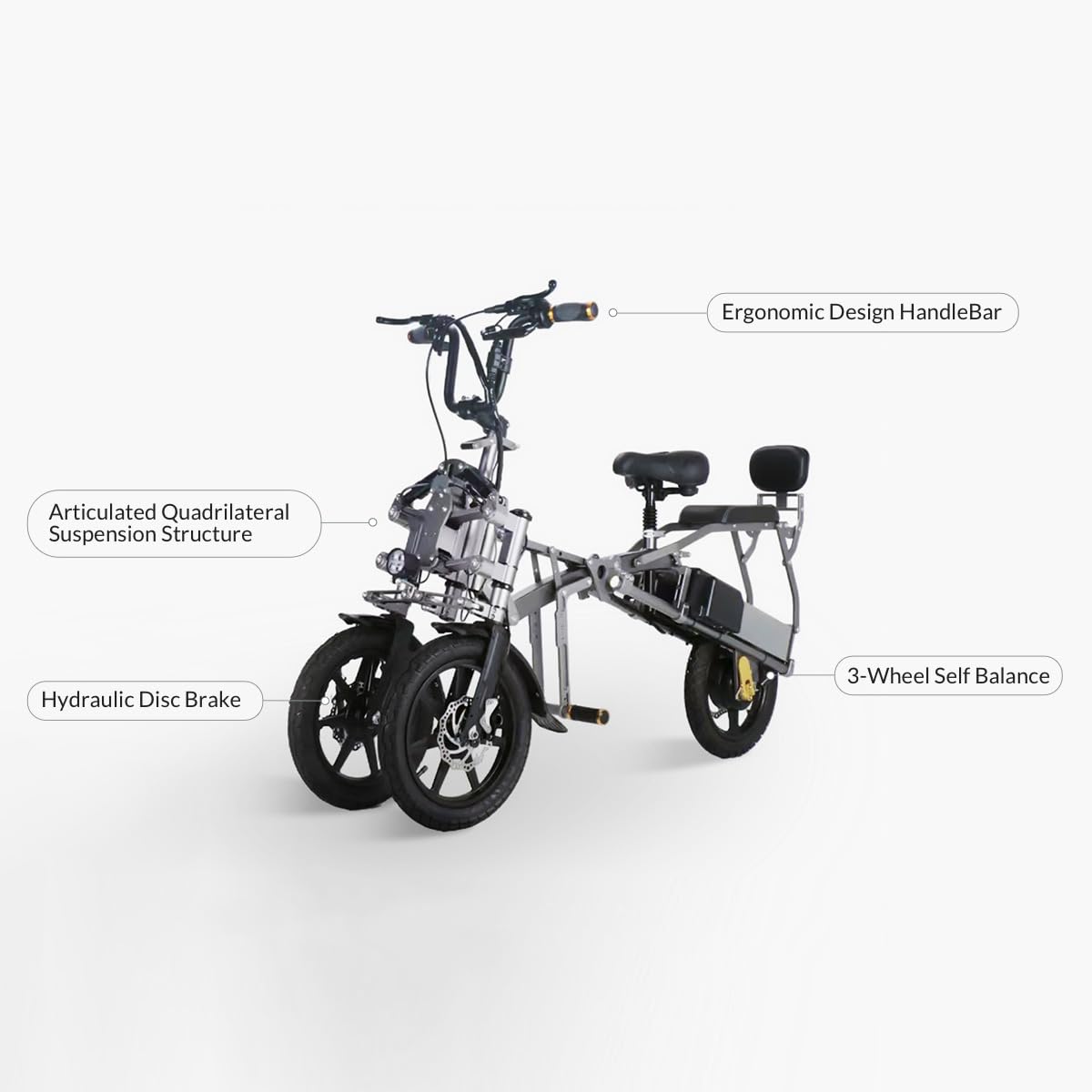 Jpp Afreda S6 Electric Tricycle For Adults 500w Indie Dual
