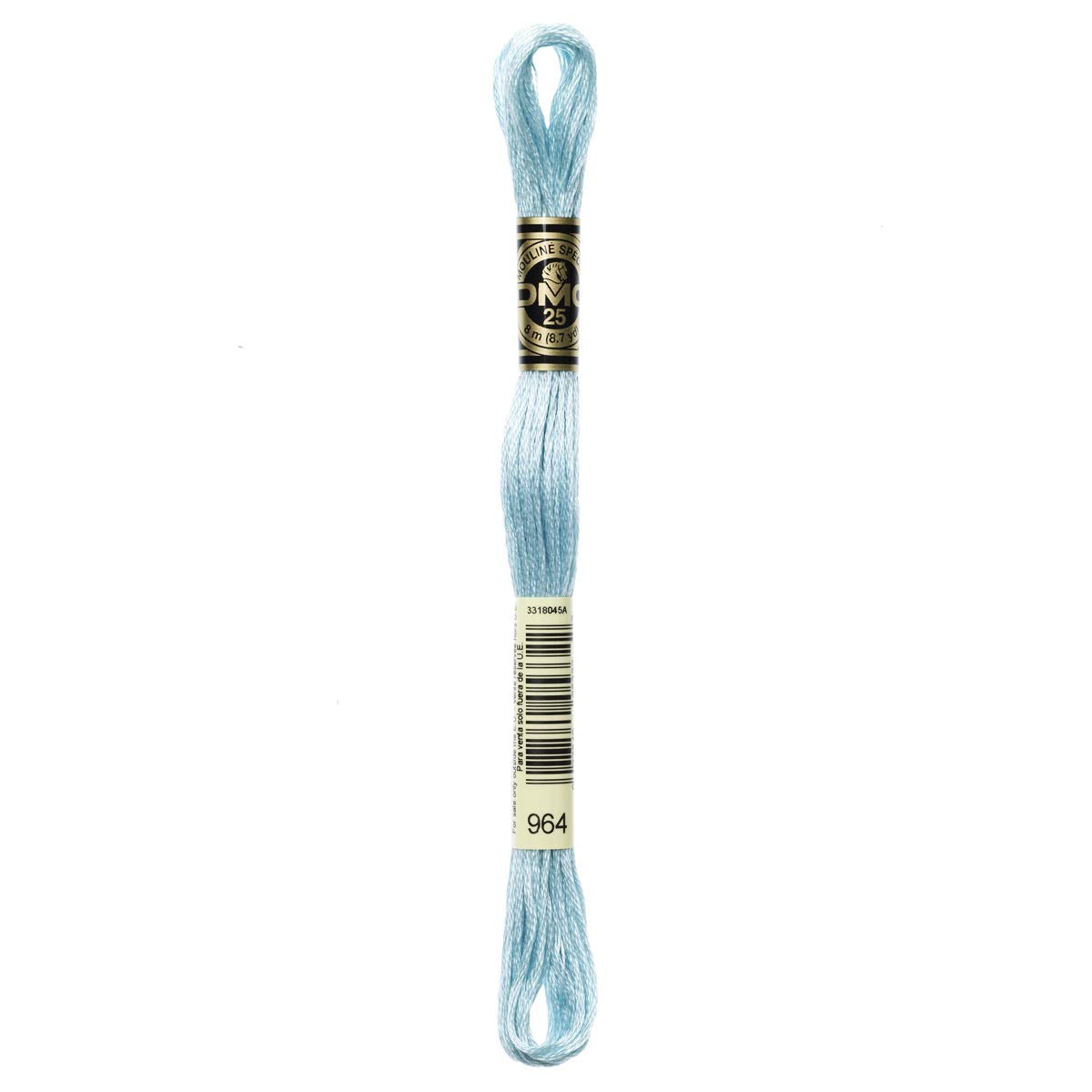 DMC Embroidery Floss Mouline Stranded Cotton Thread for Hand Embroidery and Sewing - Colour No: 964-12 x 8m Skeins โ image 1