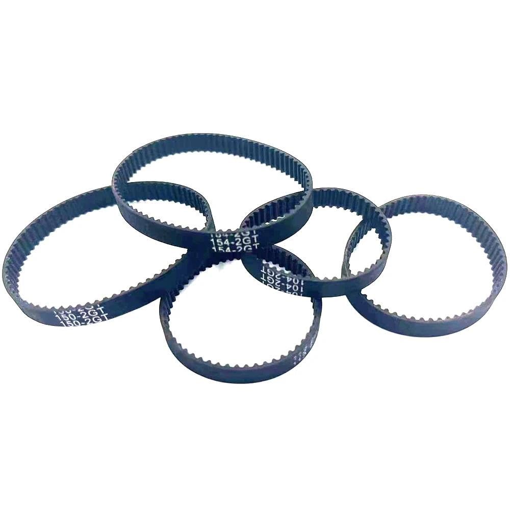 Correas Dentadas Repuesto Correa De Distribución Síncrona 2MGT 2M 2GT Ancho 6mm Longitud Paso Cerrado Goma 116 118 120 122 124 126 128 130 132 134(2GT-134,10 pcs)