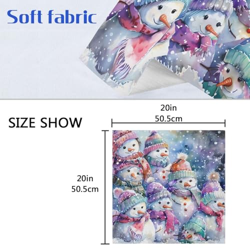 Servilletas de Tela Navidad Multicolor Set x6 20x20 in miniatura 6