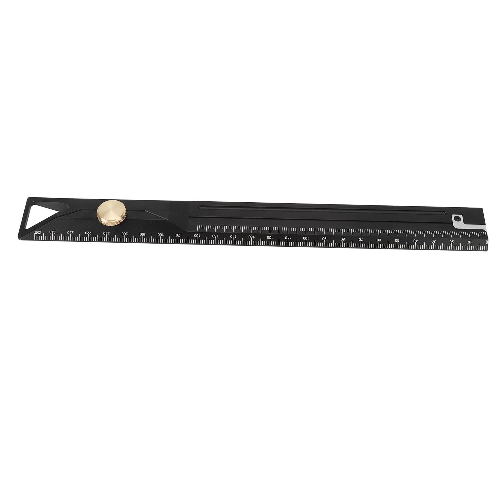 Generic Regla de Medición de Aleación de Aluminio de Precisión Ideal para Tareas de Dibujo de Carpintería 25 Cm 1 Unidad