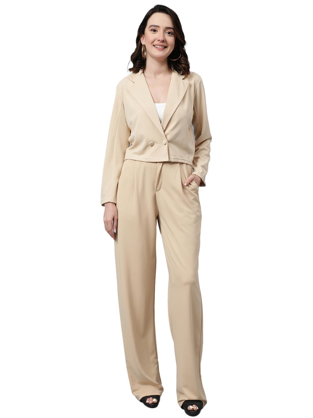 kotty Women's Dress Pant with Blazer Co-ords Set-picture-20