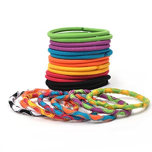 Miniatura 3 de GOODY Ouchless - Lazos elásticos para el cabello, 24 unidades (paquete de 1), Citrus TwistMulti 24 unidades