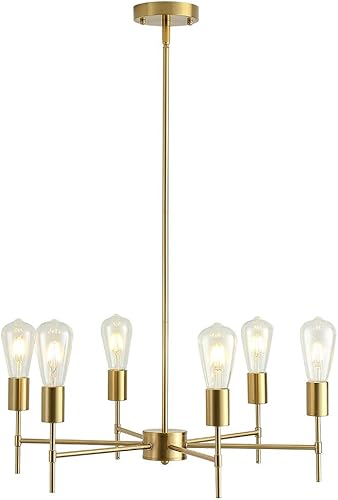 Miniatura 8 de XILICON Lámpara colgante industrial de níquel cepillado Sputnik de mediados de siglo, 8 luces, lámpara de techo vintage