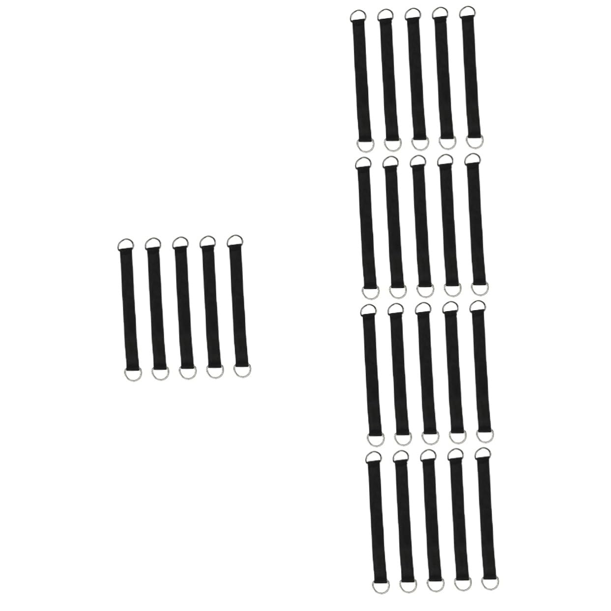 Hemobllo Cintas De Columpio De Correas Ajustables para Hamacas Accesorios De Camping Y Picnic Resistentes Alta Capacidad con Mosquetones Inoxidable para Jardín Y Al 5 Piezas X 5