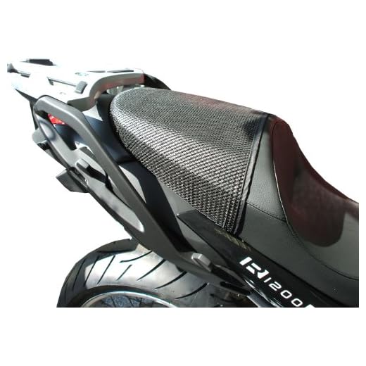 Cubierta TRIBOSEAT para Asiento Antideslizante Accesorio Personalizado Negro Compatible con BMW R1200R Comfort Seat (2006-2012)