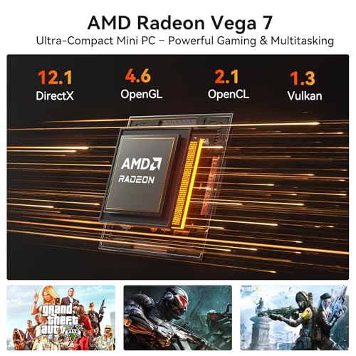 Image of GEEKOM A5 Pro Mini PC (2026) with AMD Ryzen 5 7430U, 16GB DDR4 RAM(Upgradable to 96GB, Not LPDDR), 1TB NVMe SSD, Windows 11 Pro Desktop Computer Support 4 Displays /8K /Wi-Fi 6 /6xUSB, 3-Year Coverage