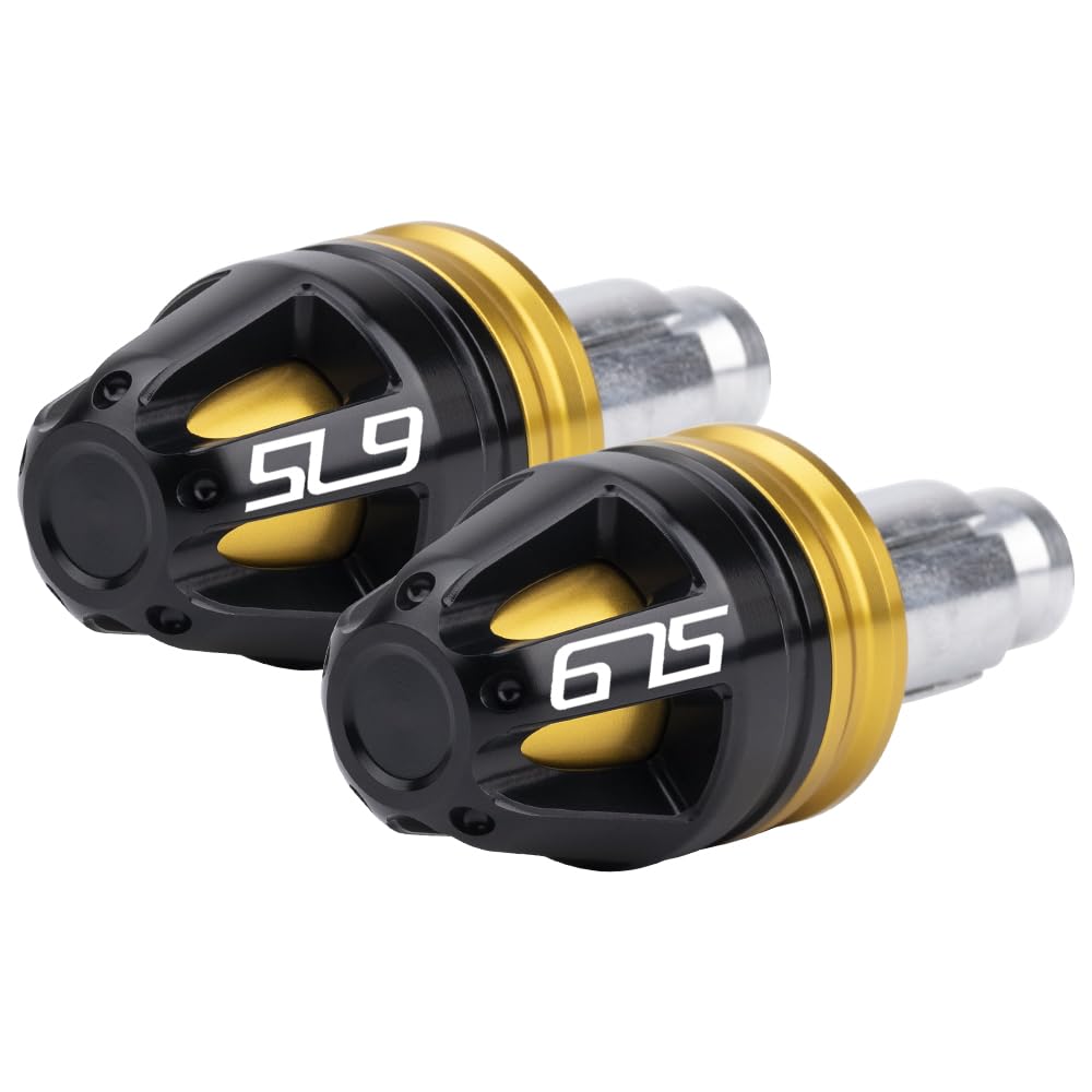 Bouchons d'extrémité de guidon universels pour moto pour Street Triple 675 2007-2017 Street Triple 675R 2009-2017 Embouts de guidon pour accessoires de moto (or)
