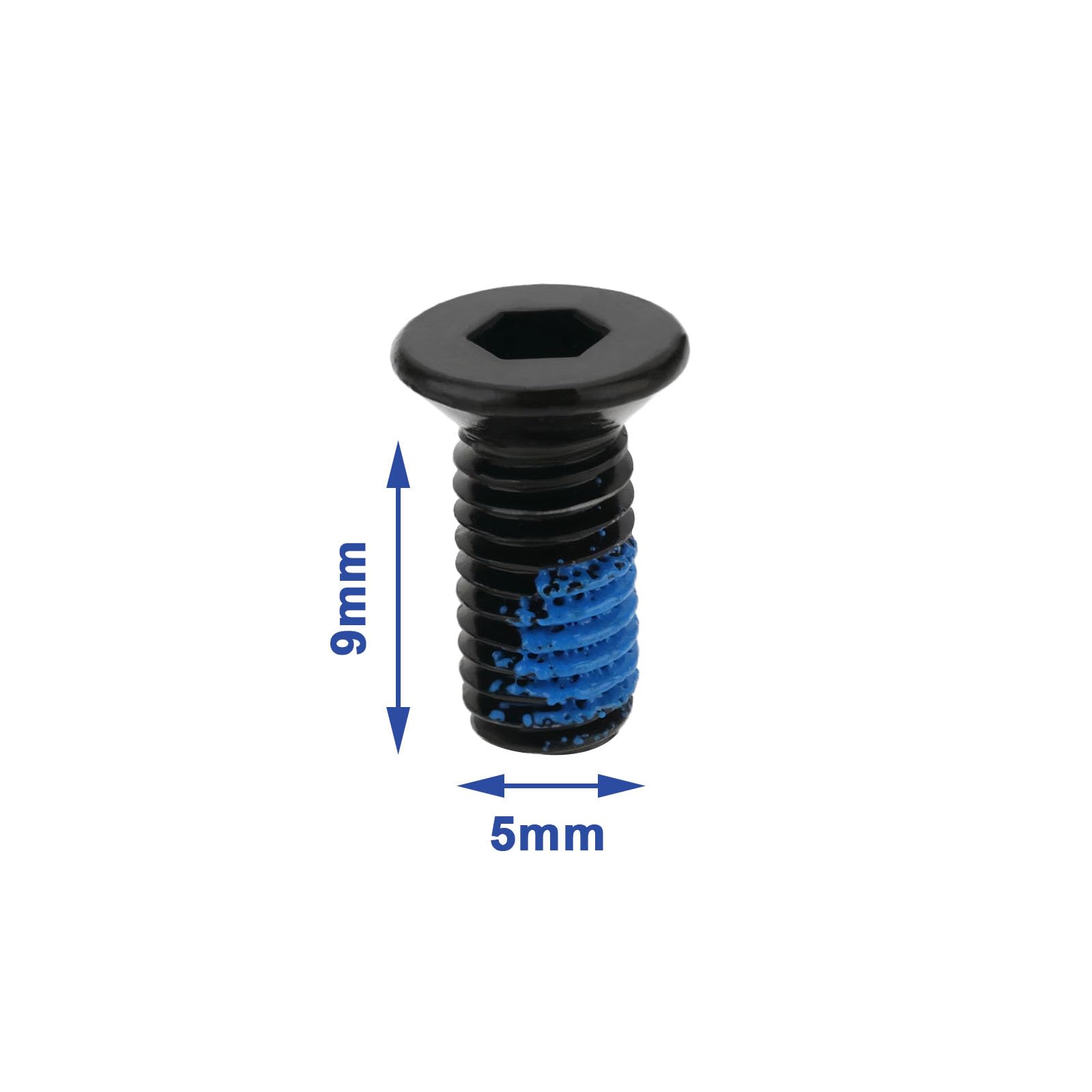 10 tornillos de poste delantero para manillar de scooter con llave compatible con AOVO Pro compatible con Xiaomi M365 M365 Pro Scooter Stem Manillar